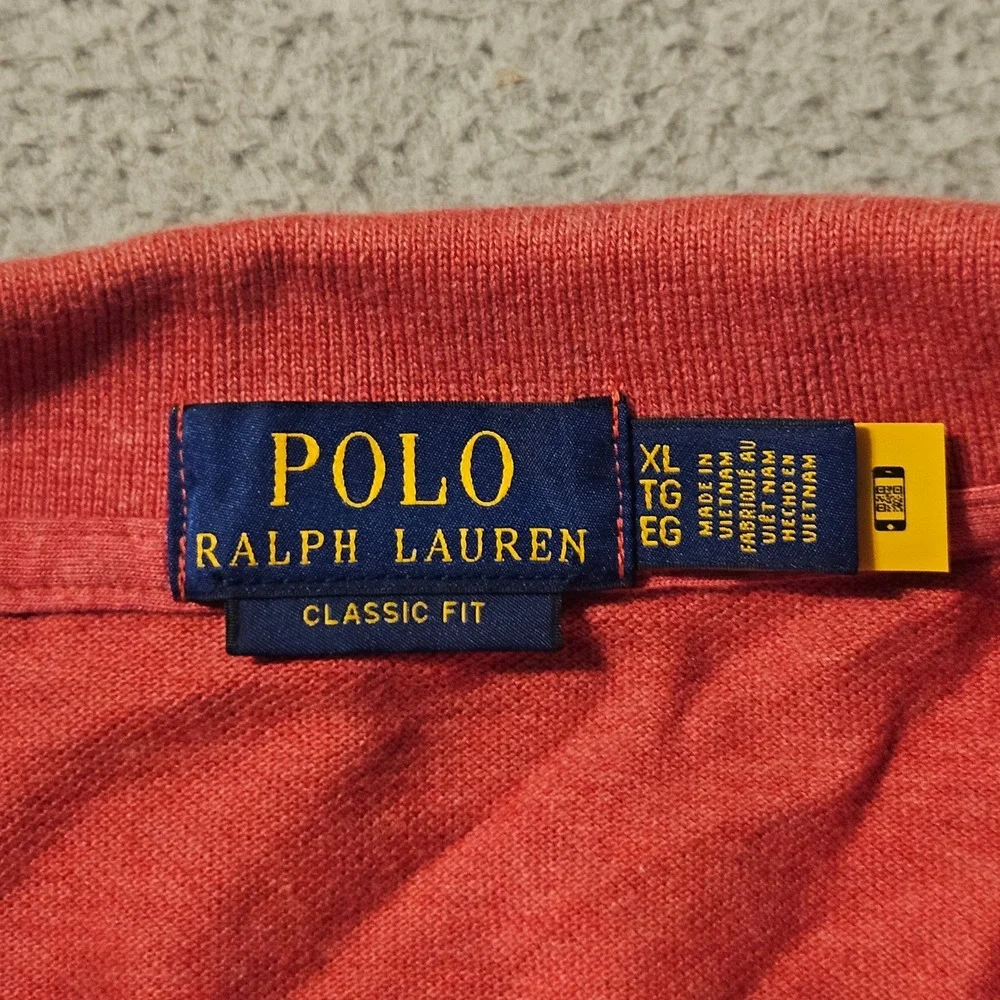 Polo Ralph Lauren Mens Classic Fit Short Sleeve Mesh Polo Shirt Red Sz XL NWOT